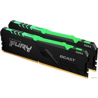 Оперативная память Kingston FURY Beast RGB 2x16GB DDR4 PC4-29800 KF437C19BB1AK2/32 в Бобруйске