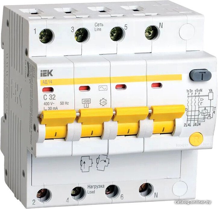 Дифференциальный автомат IEK MAD10-4-032-C-030