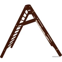 Модуль для детского комплекса Kampfer Лестница-сетка угловая Corner (венге/шоколад)