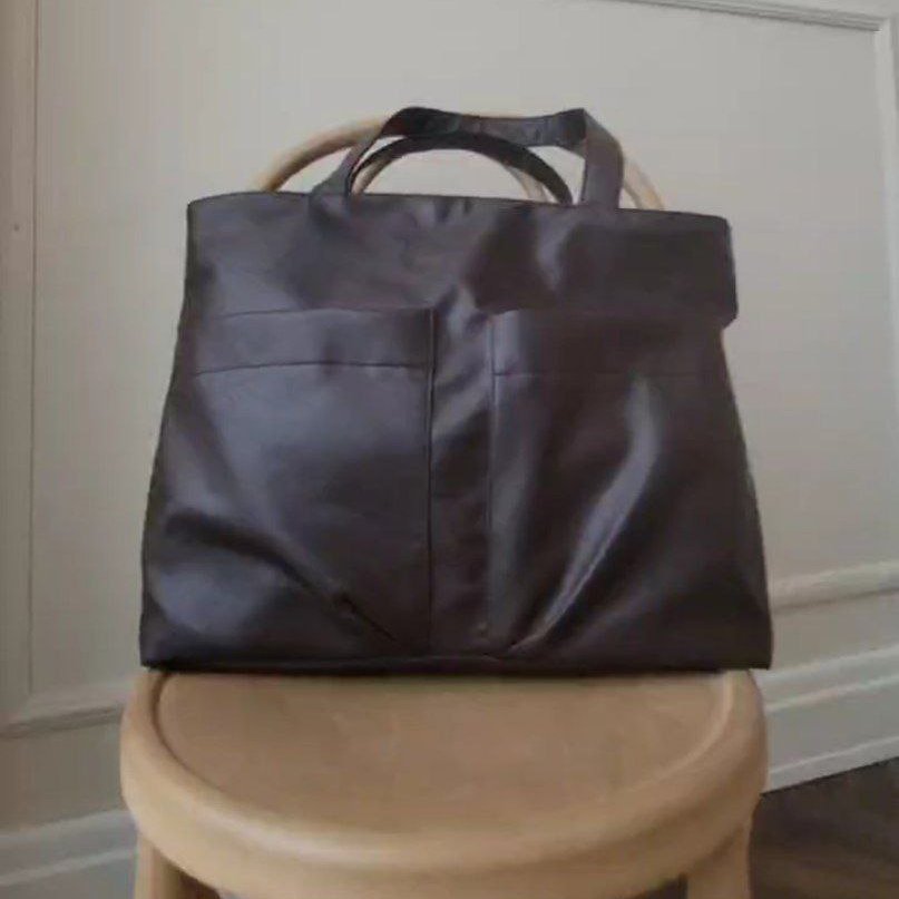 

Сумка MT.style Тоут с двумя карманами (коричневый)