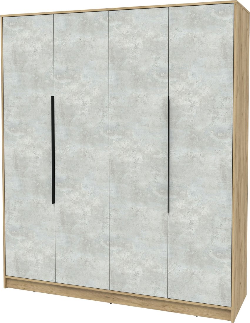 

Шкаф распашной Интерлиния Концепт КТ-Ш4 (бетон лайт/дуб золотой)