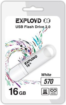 

USB Flash Exployd 570 16GB (белый) [EX-16GB-570-White]