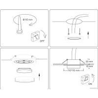 Точечный светильник Ambrella light GX53 Acrylic tech TN5229