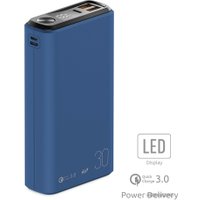 Внешний аккумулятор Olmio QS-30 30000mAh (темно-синий)