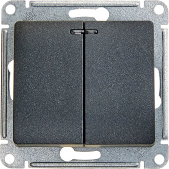 Выключатель Schneider Electric Glossa GSL000753 (антрацит)