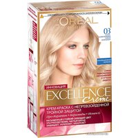 Крем-краска для волос L'Oreal Excellence 03 Супер-осветляющий русый пепельный