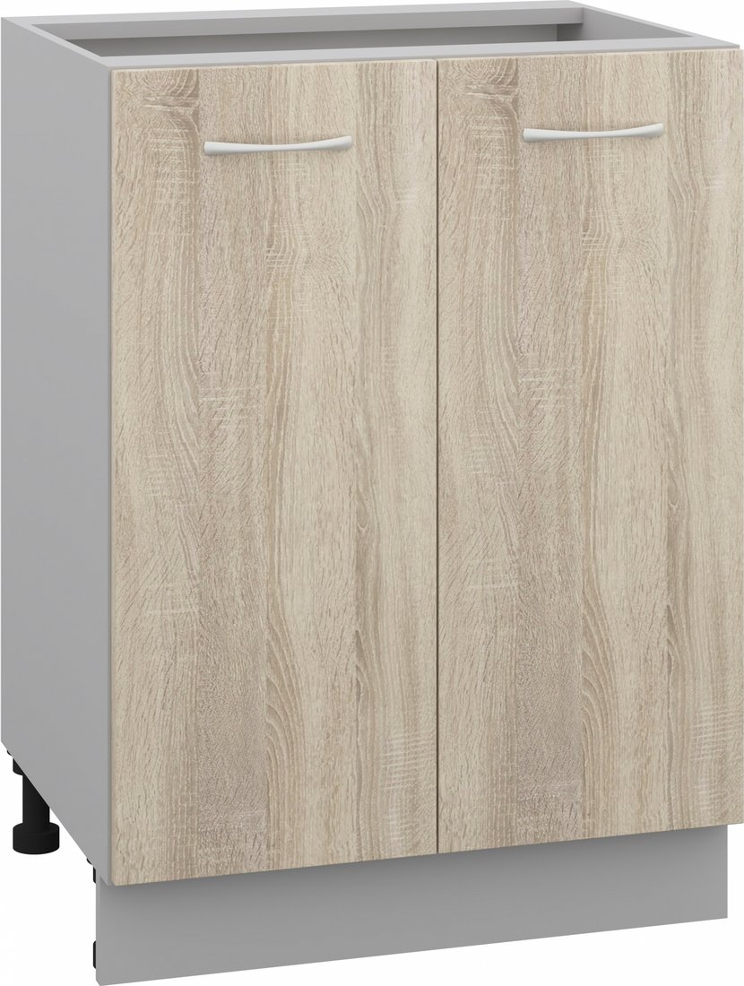 Шкаф напольный Кортекс-мебель Корнелия Лира НШ60р без столешницы (дуб сонома)