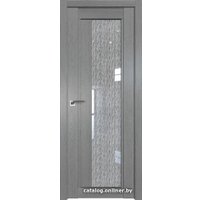 Межкомнатная дверь ProfilDoors 2.72XN L 60x200 (грувд серый/стекло дождь белый)