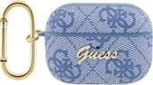 Guess Leather 4G with Metal Logo для AirPods Pro 2 GUAP24GSMB (синий)