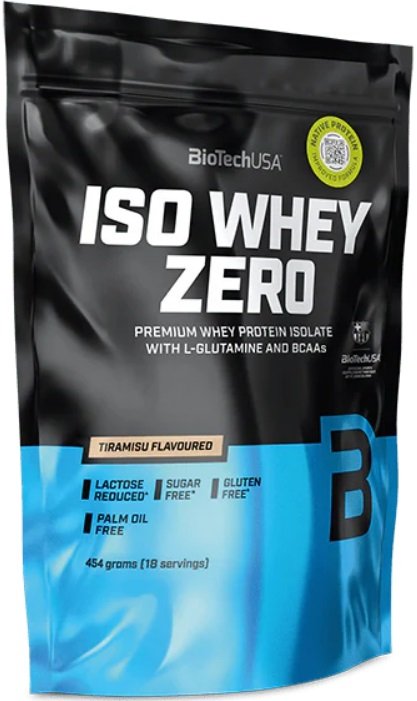 Протеин сывороточный (изолят) BioTech USA Iso Whey Zero (тирамису, 454г)