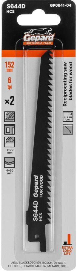 

Набор пильных полотен Gepard GP0641-04