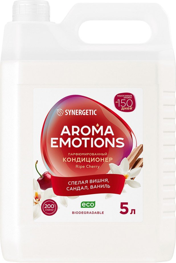 

Кондиционер для белья Synergetic Aroma Emotions Спелая вишня (5 л)