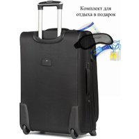 Чемодан 4 ROADS 6161-L 75 см (черный)