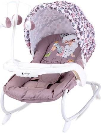 Шезлонг Lorelli Dream Time Beige Fashion Girl [10110061713]