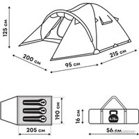 Треккинговая палатка RSP Outdoors Deep 3