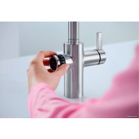 Смеситель Blanco Evol-S Volume с дозатором воды (рычаг слева, хром)