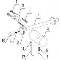 Крючок для ванны Abber Osten 316 AA1852BST (брашированная сталь)