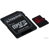 Карта памяти Kingston Canvas React SDCR/32GB microSDHC 32GB (с адаптером)