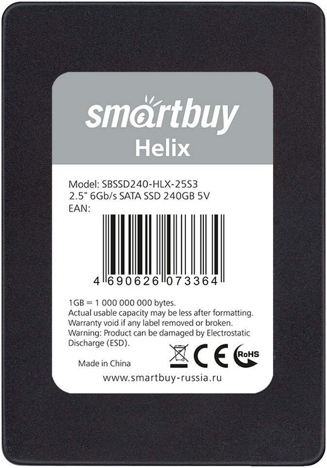SSD SmartBuy Helix 240GB SBSSD240-HLX-25S3