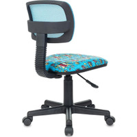 Компьютерное кресло Бюрократ CH-299 (голубой/мультиколор бум)