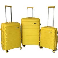Чемодан-спиннер DoubleW YF-PP02.1 (S, желтый)