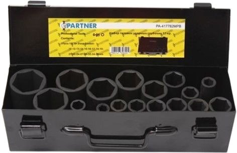 

Набор трещотка с головками Partner PA-417782MPB (17 предметов)