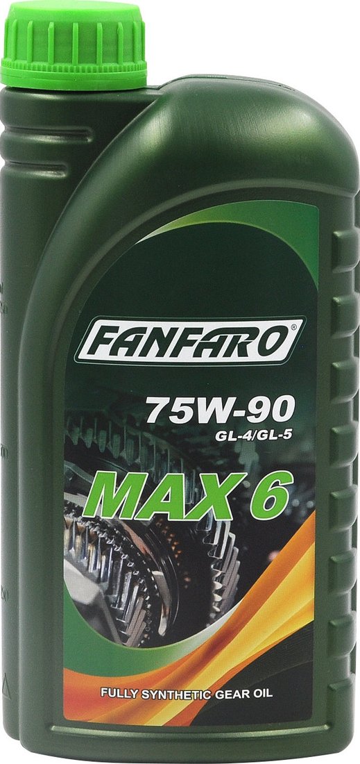 Трансмиссионное масло Fanfaro MAX-6 SAE 75w90 GL-4/GL-5 1л