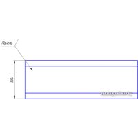 Ванна 1Марка Aura 150x105 (правая)