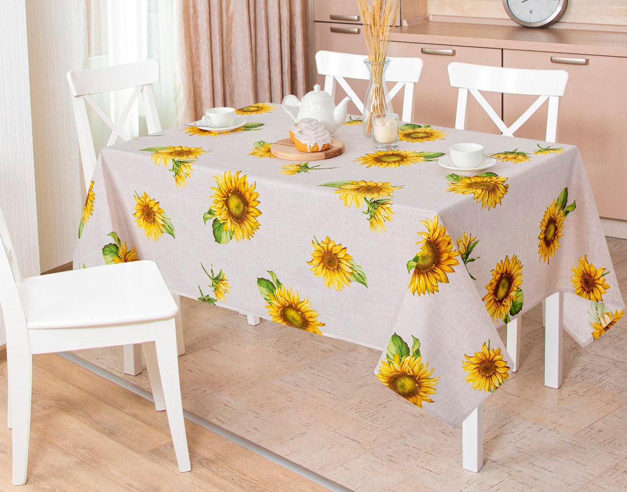 

Скатерть АртПостель Подсолнухи СБ.150x220