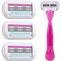 Бритвенный станок Glamify 4 лезвия + 3 касеты