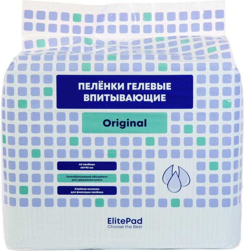 

Одноразовая пеленка ElitePad Original (90x60 см, 40 шт)