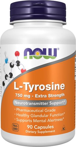 L-тирозин Now Foods L-Tyrosine 750 мг (90 капсул)
