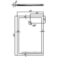 Душевой поддон Акватон Калифорния 120x90