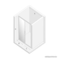 Душевая дверь NEW TRENDY New Varia 100x190 D-0189A