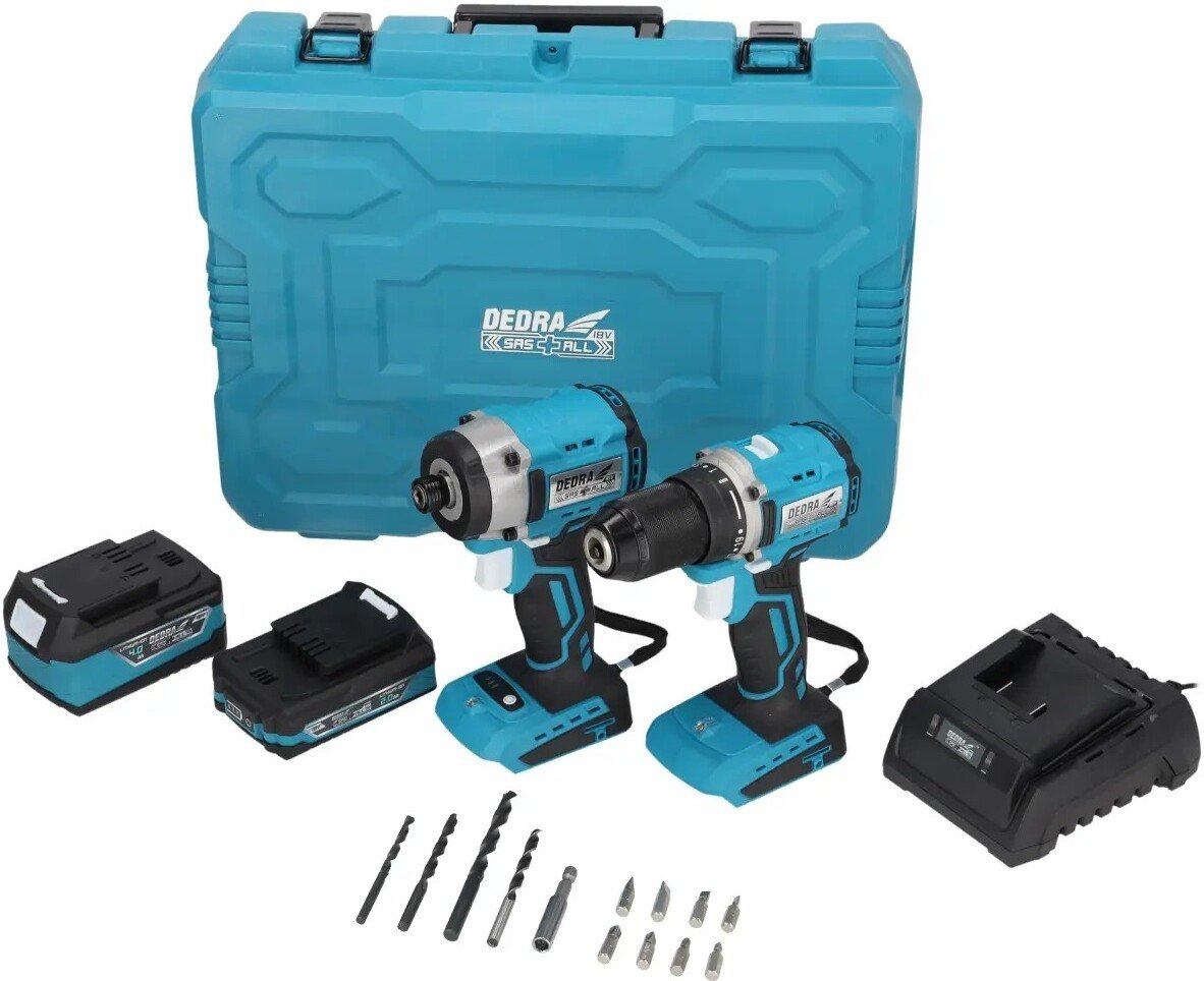 

Dedra DED7030A03 (шуруповерт, винтоверт, 2 АКБ, кейс)