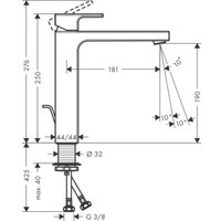 Смеситель Hansgrohe Vernis Shape 190 71562000