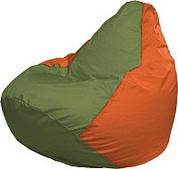 Кресло-мешок Flagman Груша Мега XXXL Г3.1-227 (оливковый/оранжевый)