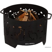 Очаг Will Grill Кошки 50 см в Гродно