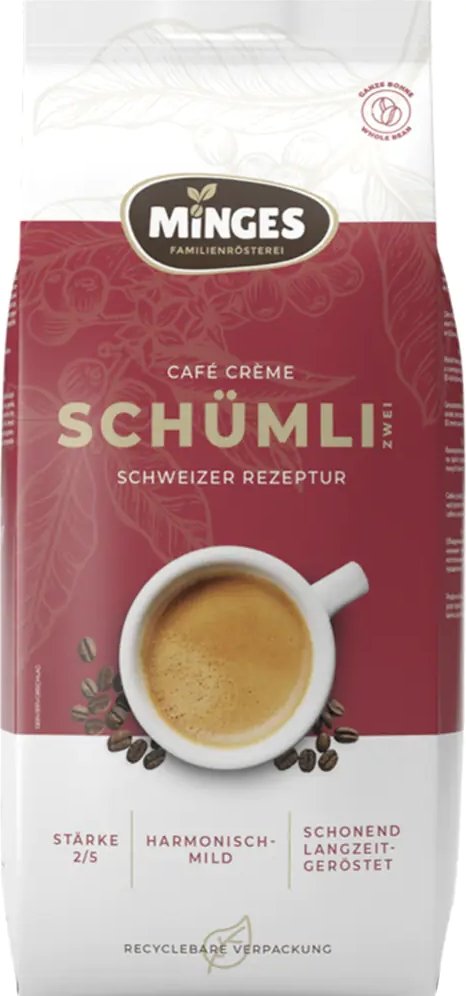 

Кофе Minges Cafe Creme Schumli 2 зерновой 1 кг