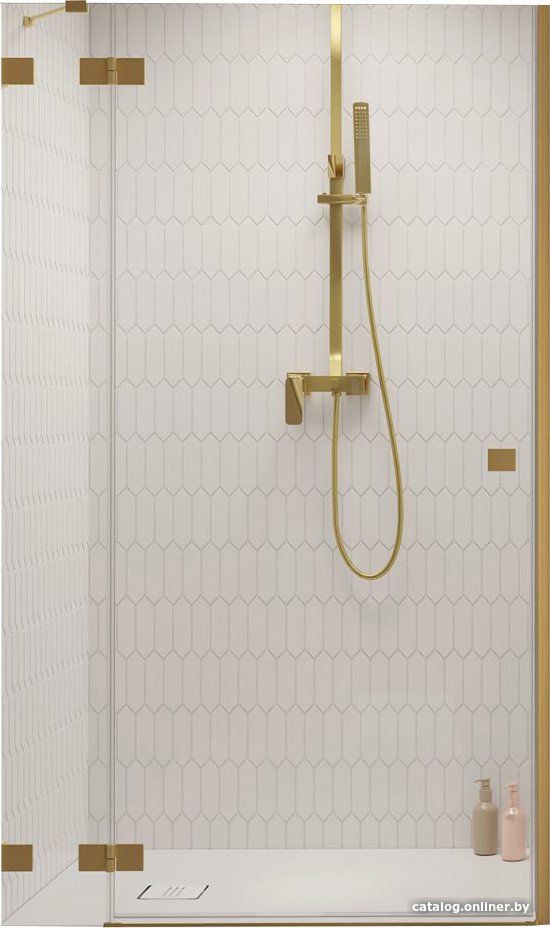 Душевая дверь Radaway Essenza Pro Brushed Gold DWJ 100/L 10099100-99-01L