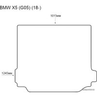 Коврик для багажника Alicosta BMW X5 G05 18- (багажник, ЭВА 6-уг, бежевый)