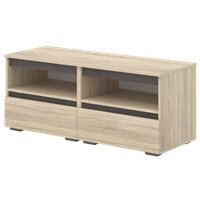 Тумба Кортекс-мебель Бари ТВ 120 2ш-2 (дуб сонома/дуб сонома/береза)