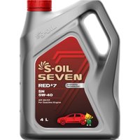 Моторное масло S-OIL SEVEN RED #7 SN 5W-40 4л