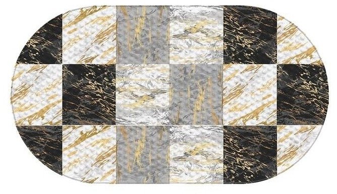 

Коврик на присосках Varmax Gold Marble DF-270 (68x38, черный/серый)