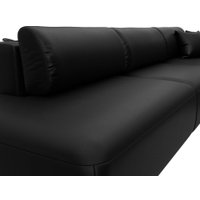 Угловой диван Лига диванов Лига-036 НПБ Модерн Лонг правый 127752 (экокожа Grifon 18 черный)