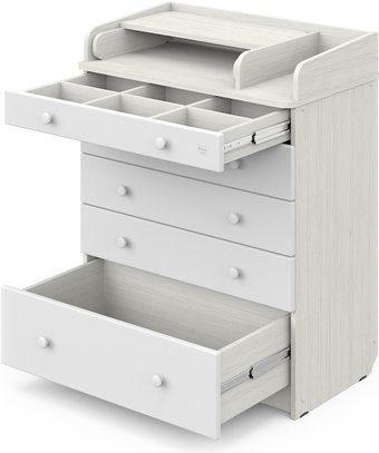 Атон Мебель Maks ЛДСП 800/5 с органайзером (древесина белая/белый)