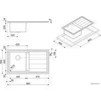 Кухонная мойка Smeg LPK861D-3