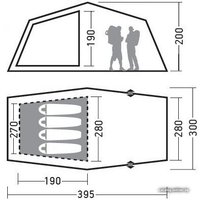 Кемпинговая палатка Greenell Трим 4 Квик [95727]