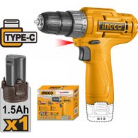 Дрель-шуруповерт Ingco CDLI12428 (с 1-им АКБ)