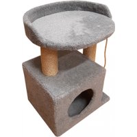 Комплекс Bast С овальной полкой 55к (джут, серый)